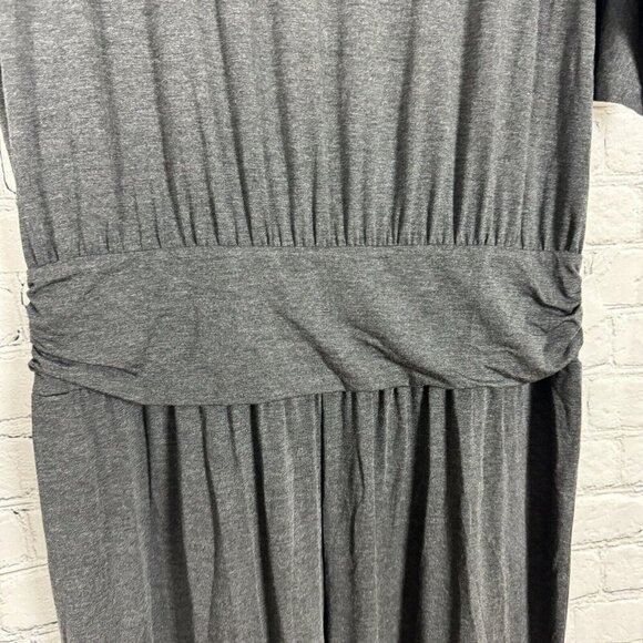Soft Surroundings Toujours Wide Leg Jumpsuit Gray Women Size L Soft Knit Boho - Picture 7 of 9